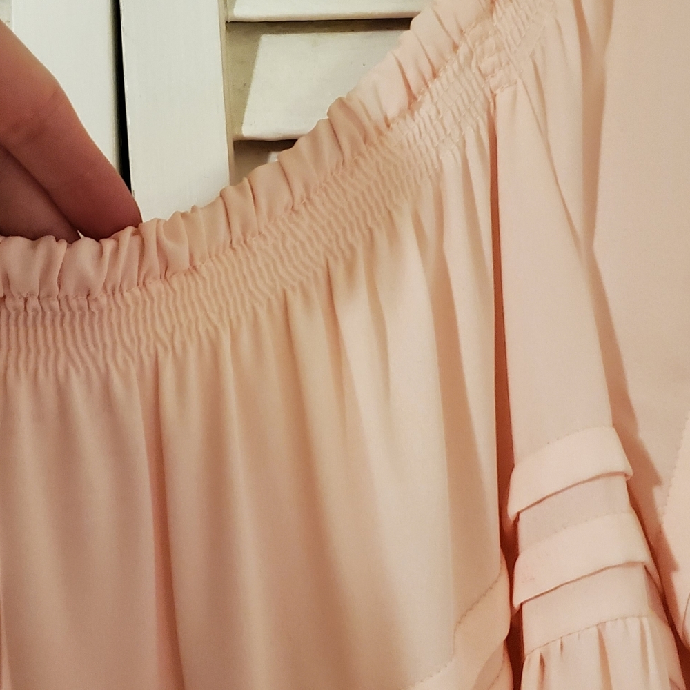 Joseph Ribkoff Light Pink Top Size Large - Picture 4 of 9